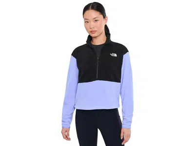 The North Face Glacier Fleece 1/2 Zip Short Jacket In Purple