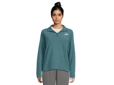 The North Face Glacier Fleece 1/4 Zip Jacket In Black