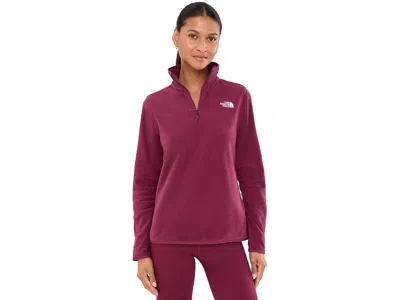 The North Face Glacier Fleece 1/4 Zip Jacket Women's Coat Burgundy Crush: Sm, Polyester