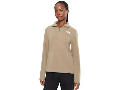 The North Face Glacier Fleece 1/4 Zip Jacket Women's Coat Garnet: Lg, Polyester In Brown