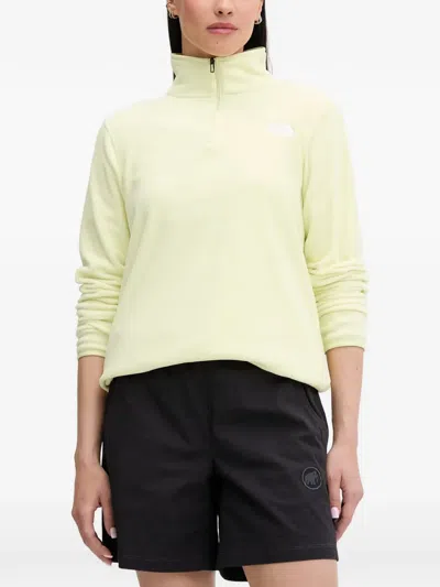 The North Face Glacier Fleece Quarter-zip Sweatshirt In Green