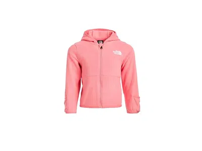 The North Face Glacier Full Zip Hoodie (infant) Kid's Sweatshirt Coral Crush : 6-12 Months, Polyester In Pink