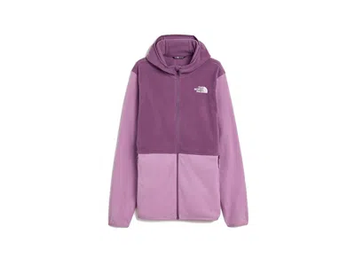 The North Face Glacier Full Zip Hoodie (little Kid/big Kid) Kid's Coat Hushed Lavender/chroma Purple: Sm (7-8 Big K