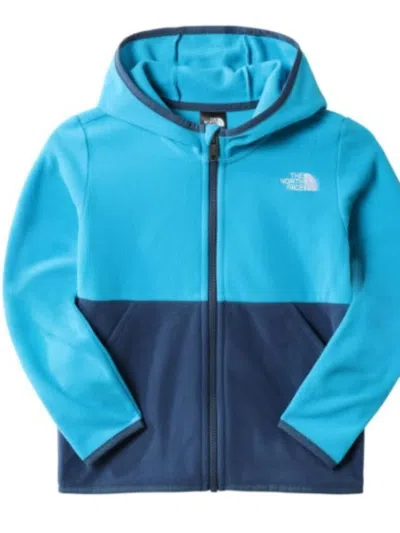 The North Face Kids' Glacier Full Zipper Hoodie In Azure