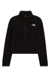 The North Face Glacier Polar Fleece Pullover In Black