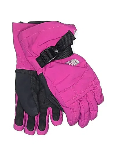 Pre-owned The North Face Kids' Gloves In Pink