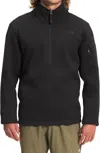 The North Face Gordon Lyons Glassic 1/4 Zip Jacket In Tnf Black Heather In Multi