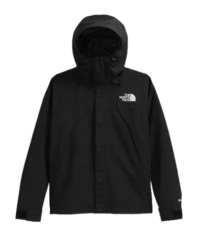 The North Face Embroidered-logo Hooded Jacket In Black