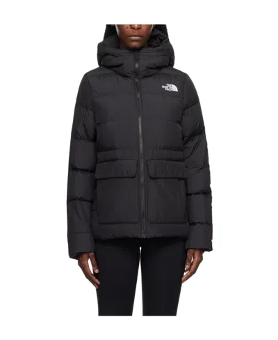 The North Face Gotham Hooded Down Jacket In Black
