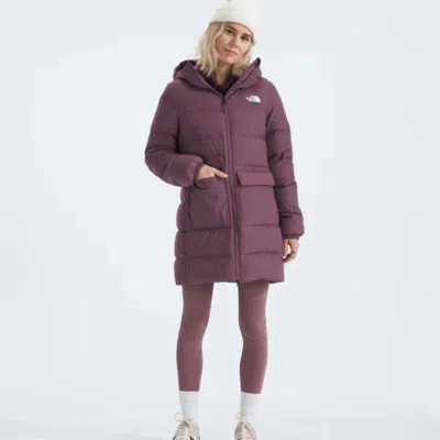 The North Face Gotham Jacket Womens Mauve 600-down Insulated Parka Ddr3135 In Purple