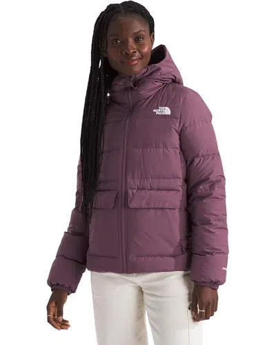 The North Face Gotham Jacket Womens Midnight Mauve Full-zip Hooded Ddr165 In Purple
