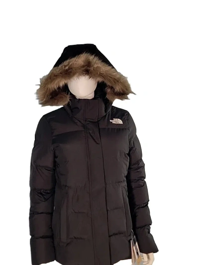 Pre-owned The North Face Gotham Nf0a874mjk3 Women's Black Hooded Parka Jacket M Ncl454