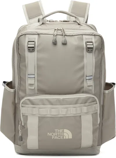 The North Face Gray Base Camp Daypack Backpack In Stne Slb/slte Rk Bi3