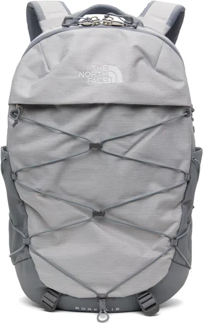 The North Face Gray Borealis Backpack In 54c Tnf White Metall