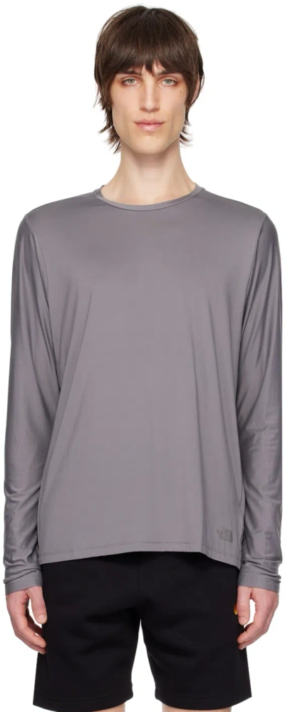The North Face Gray Dune Sky Long-sleeve T-shirt In 0uz Smoked Pearl