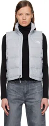 The North Face Gray Hydrenalite A-line Down Vest In Black
