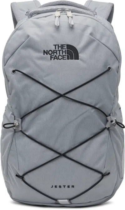 The North Face Gray Jester Backpack In Aie Mid Grey Dark He