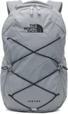The North Face Gray Jester Backpack In Mid Gry Hthr/blk Aie