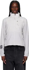 The North Face Gray Re-grind Denali Jacket In Le7 Raw Undyed