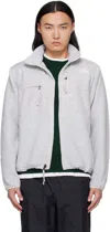 The North Face Gray Re-grind Denali Jacket In Raw Undyed Le7