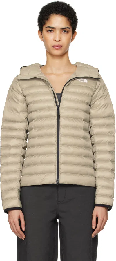 The North Face Gray Terra Peak Hoodie Jacket In 1i4 Clay Grey