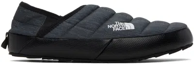 The North Face Gray Thermoball Traction V Mules In Black
