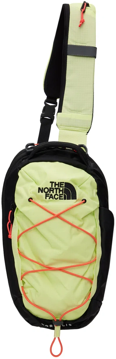 The North Face Green & Black Borealis Sling Backpack In Yim Astro Lime/tnf B