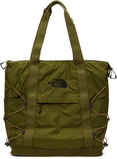 The North Face Green Borealis Tote In 39m Forest Olive/uti