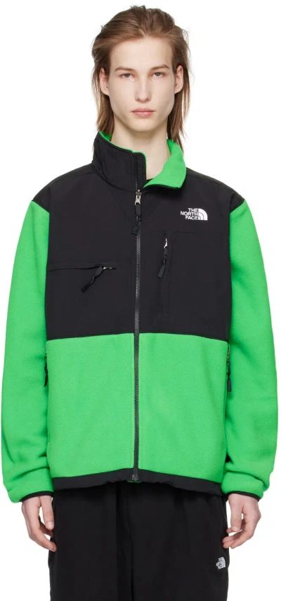 The North Face Green Denali Jacket In Optic Emerald