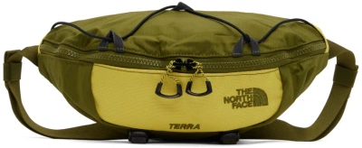 The North Face Green Terra Lumbar Pouch In Yi4 Forest Olive/yel