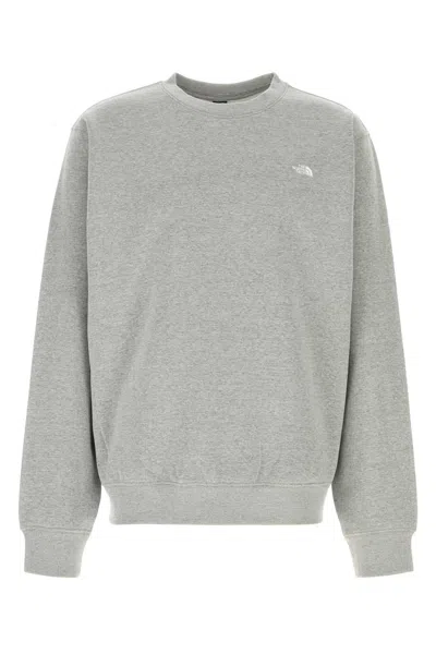 The North Face Grey Cotton Blend Sweatshirt In Gray