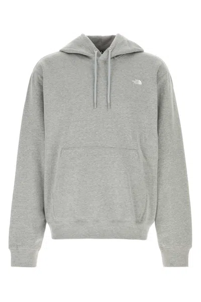 The North Face Grey Cotton Blend Sweatshirt In Gray