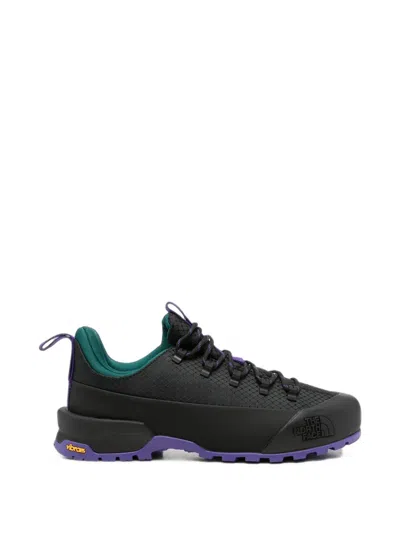 The North Face Grid-patterned Panelled Sneakers In Black