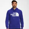 The North Face Logo-print Long-sleeve Hoodie In Blue