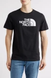 The North Face T-shirt In Cotone Con Logo Sul Petto In Black/white