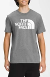 The North Face T-shirt Menheather Gray Short Sleeve Crew Neck Pullover Asm157