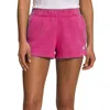 The North Face Half Dome Nf0a55mz156 Women's Fuchsia Pink Logo Shorts L Ncl671 In Purple