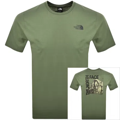 The North Face Half Dome Photo T Shirt Green In Blue