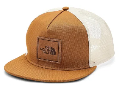 The North Face Half Dome Trucker Traditional Hats Timber Tan/leather Patch: One Size In Brown