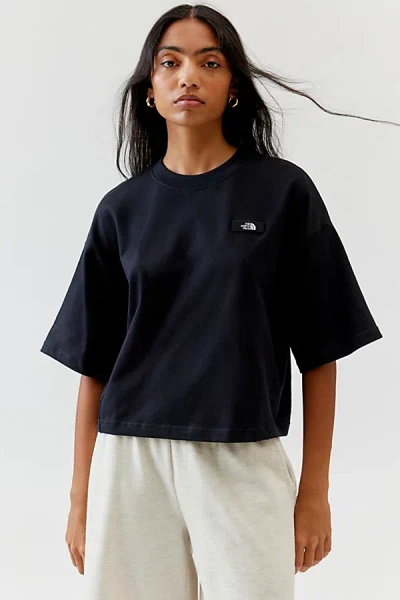 The North Face Heavyweight Cotton Tee In Black, Women's At Urban Outfitters