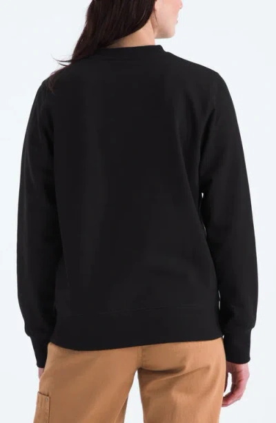 The North Face Heritage Patch Crewneck Sweatshirt In Tnf Black/heritage Patch