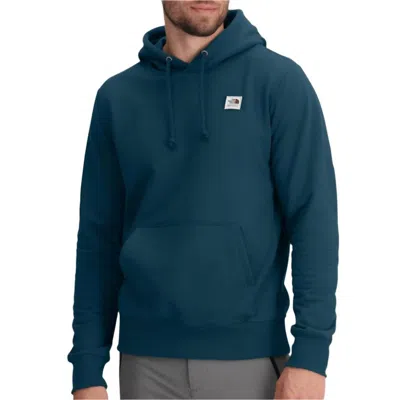 The North Face Heritage Patch Hoodie In Nidnight Navy In Multi