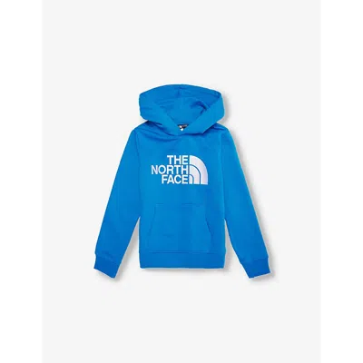 The North Face Kids' B Drew Peak Embroidered Cotton-blend Hoody 6-20 Years Hero Blue
