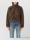 The North Face Extreme Pile-texture Half-zip Pullover In Brown