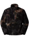 The North Face Mens Tnf Black Light Refract Extreme Pile High-neck Woven Sweatshirt Xl In Black