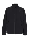 The North Face Black Jacket With High Neck And Embossed Logo On The Front In Tech Fabric Stretch Man In Black