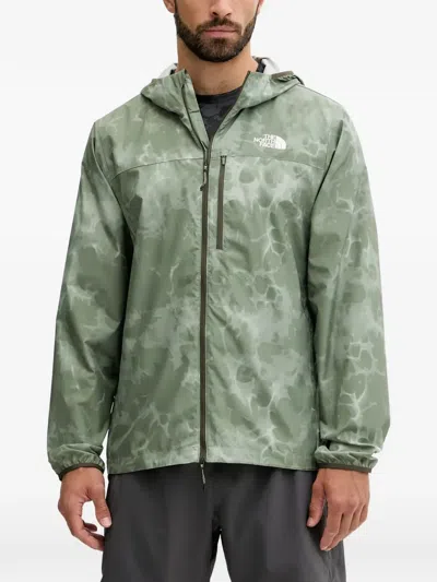 The North Face Higher Run Zip Hooded Jacket In Green