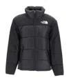 The North Face Down Jacket With Adjustable Hem And Hood In Blue