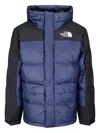 The North Face Mens Navy Himalayan Hooded Shell-down Parka In Blue