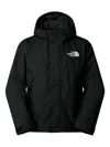 The North Face Hooded Button-fastening Jacket In Black